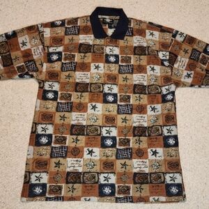 Vintage Patchwork Polo Shirt